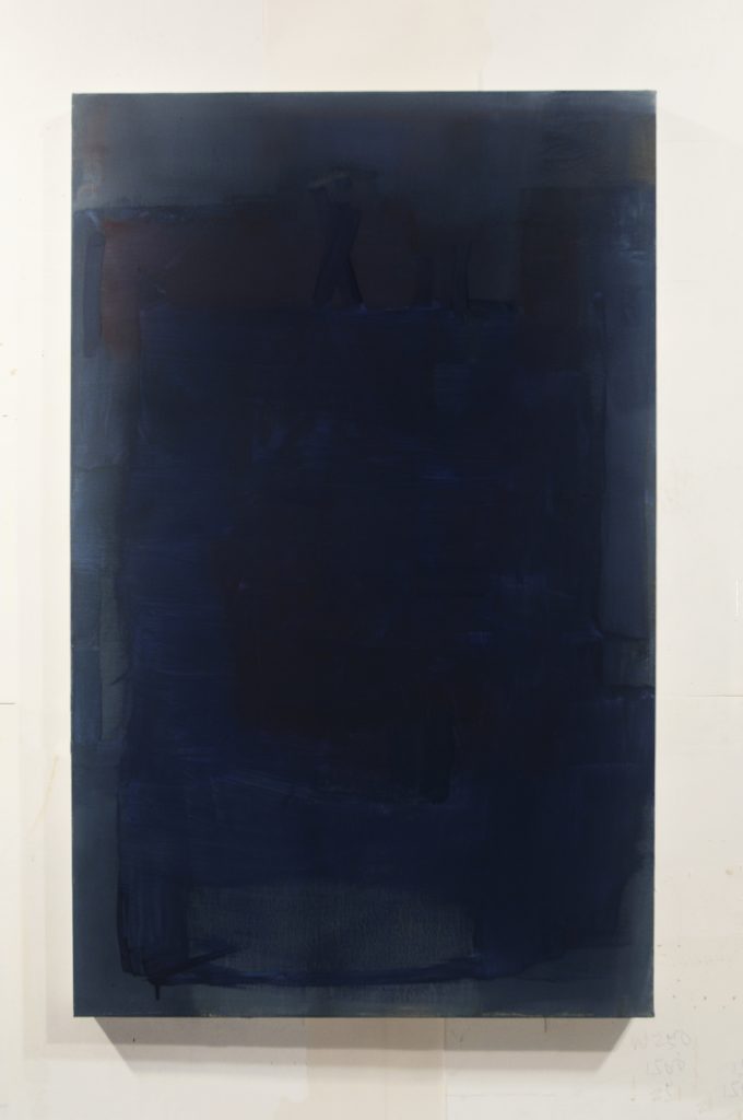 Blue Saturday - 2025, tempera on linen - 38