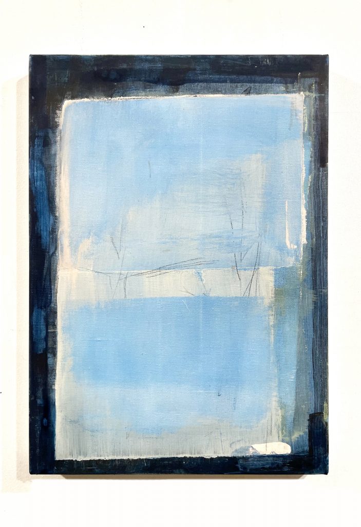 Variant Blue - 2025, tempera on linen - 14